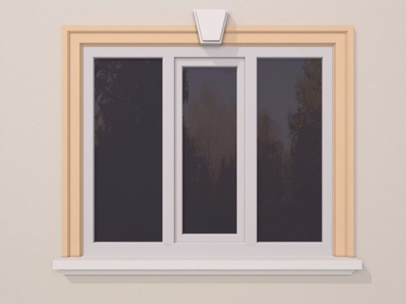 Ancadrament fereastră exterior FP120, 140x40x2000mm