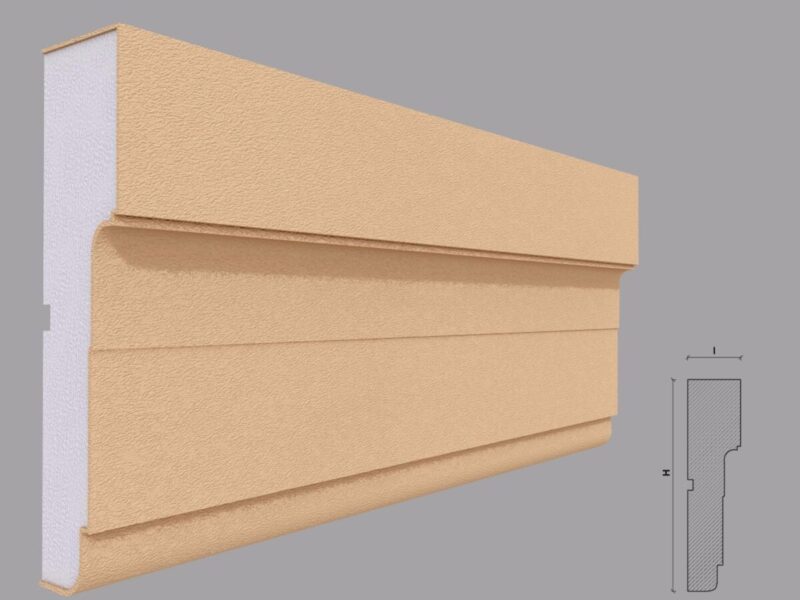 Ancadrament fereastră FP122, exterior, bej, 50x200x2000 mm