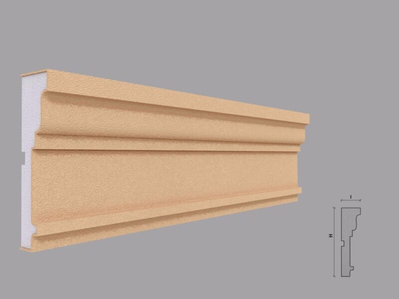 Ancadrament fereastra exterior, polistiren expandat, 36x130x2000 mm, FP125, Fabrica de Profile