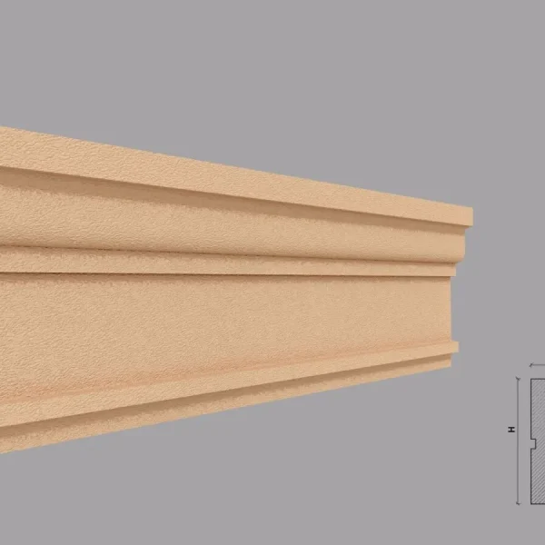 Ancadrament fereastra exterior, polistiren expandat, 36x130x2000 mm, FP125, Fabrica de Profile