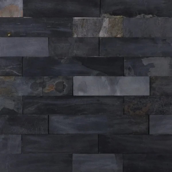 Ardezie Black Slate placaj, negru natural, l(20-40)x7, 1 cm