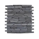 Ardezie, negru, antichizat, Mozaic Mattoni Stn 853, 30.5×30.5 cm