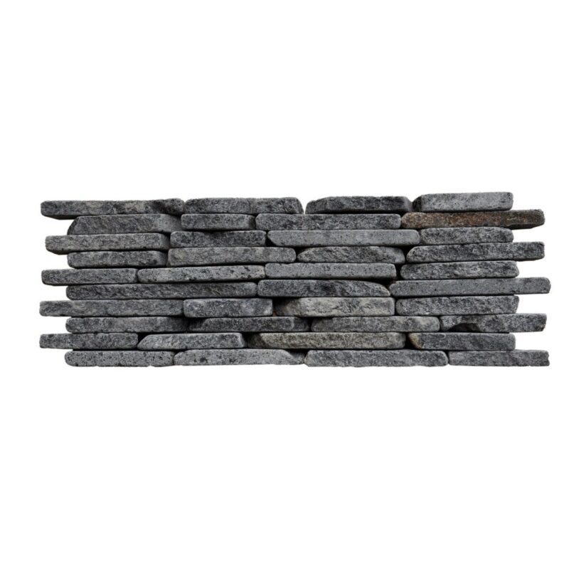 Ardezie Mattoni Stn 855, negru-gri, mozaic, 30.5x10 cm