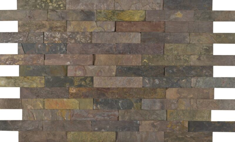 Ardezie Multicolor Kund, placaj natural, 1.2 cm, Fl(20-40)x7