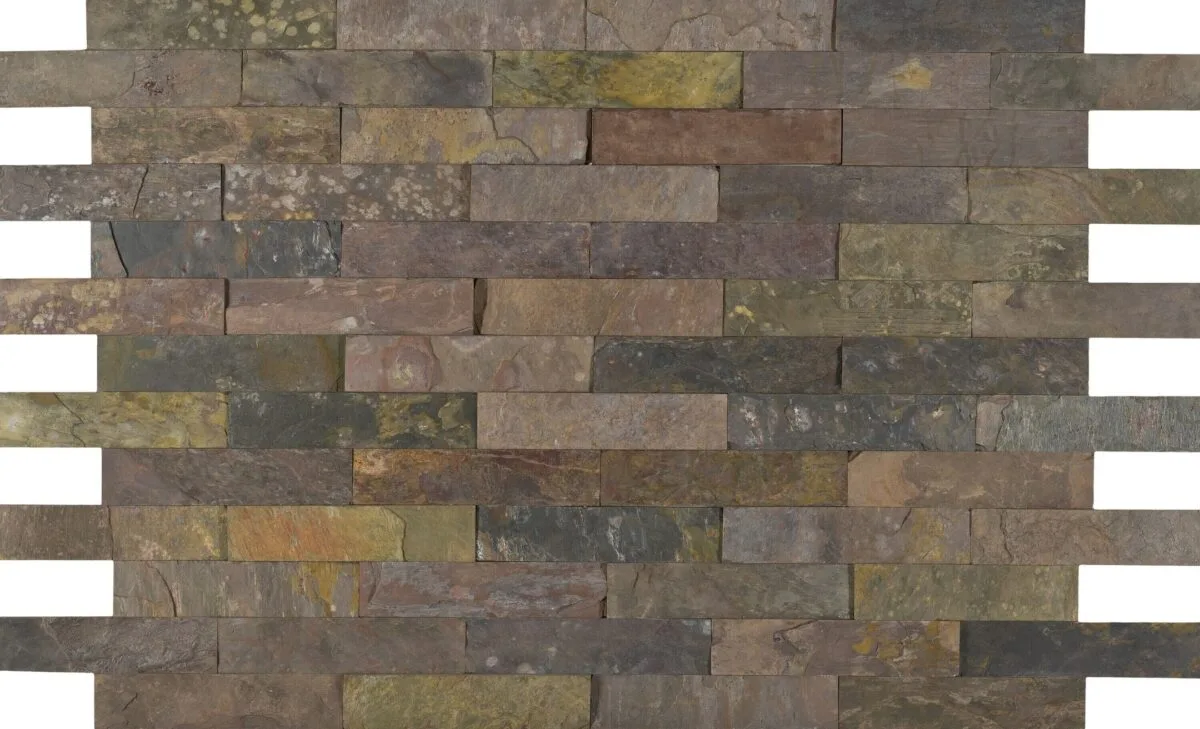 Ardezie Multicolor Kund, placaj natural, 1.2 cm, Fl(20-40)x7