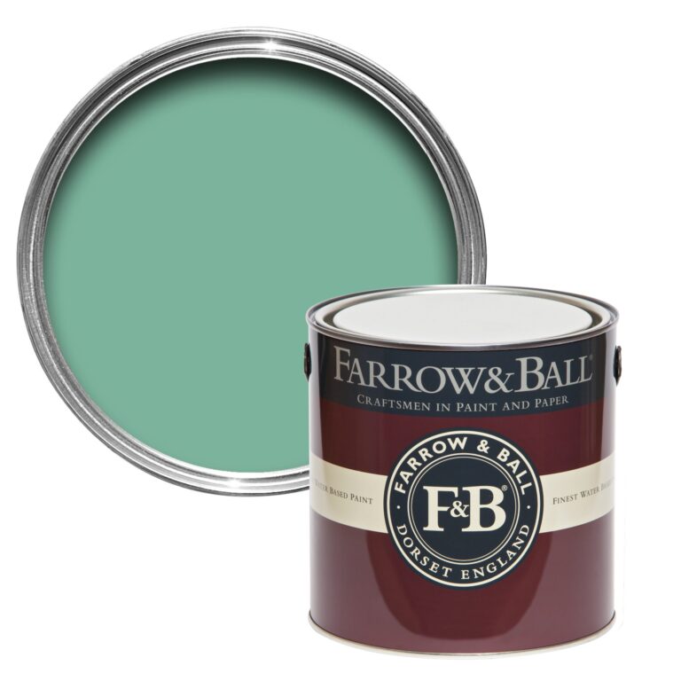 Vopsea verde mata 7 la suta luciu pentru interior Farrow and Ball Mostra Arsenic No. 214 100 ml