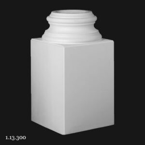 Bază coloană poliuretan decorativ, Gaudi, alb, 453x700x455 mm