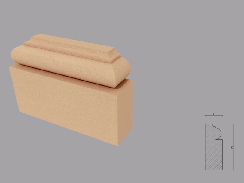 Baza pilastru FP604-200 150x270x80 mm - imagine 3