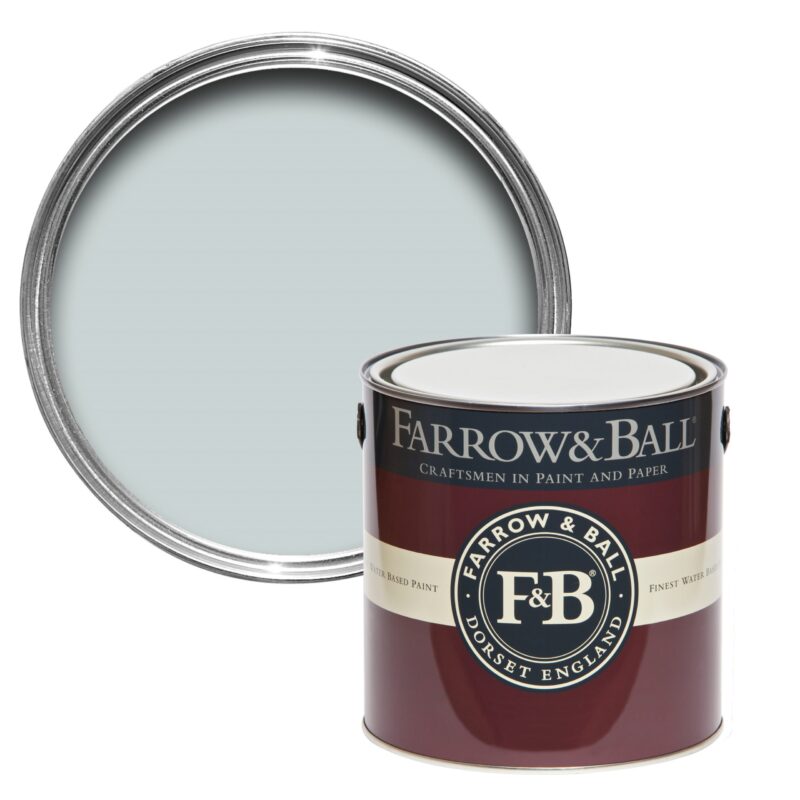Vopsea albastra satinata 40 la suta luciu pentru interior Farrow and Ball Modern Eggshell Borrowed Light No. 235 5 Litri - imagine 2
