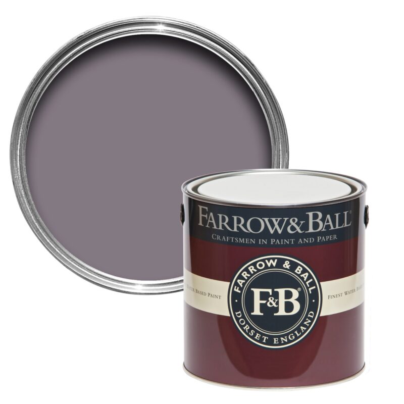 Vopsea lila lucioasa 95 la suta luciu pentru interior exterior Farrow and Ball Full Gloss Brassica No. 271 2.5 Litri - imagine 2