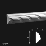 Brau Poliuretan Gaudi 1.51.312 40x19x2000 mm