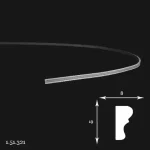 Brau Poliuretan Gaudi 1.51.321 Flexibil 19x8x2000 mm