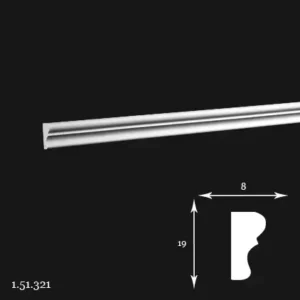 Brau Poliuretan Gaudi 1.51.321 Flexibil 19x8x2000 mm