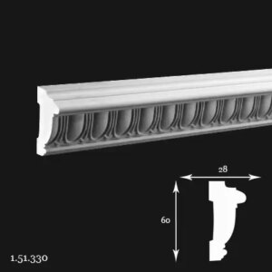 Brau Poliuretan Gaudi 1.51.330 60x28x2000 mm