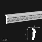 Brau Poliuretan Gaudi 1.51.332 50x16x2000 mm