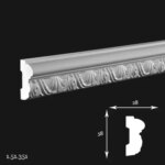 Brau Poliuretan Gaudi 1.51.351 58x28x2000 mm