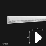 Brau Poliuretan Gaudi 1.51.353 26x16x2000 mm