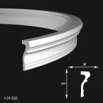 Brau Poliuretan Gaudi 1.51.355 Flexibil 102x38x2000 mm