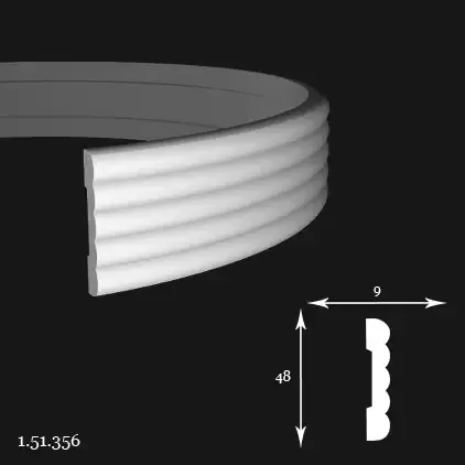 Brau Poliuretan Gaudi 1.51.356 Flexibil 48x9x2000 mm