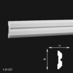 Brau Poliuretan Gaudi 1.51.357 48x12x2000 mm