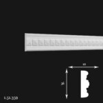 Brau Poliuretan Gaudi 1.51.359 36x10x2000 mm