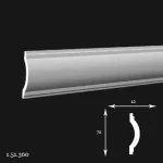 Brau Poliuretan Gaudi 1.51.360 72x12x2000 mm