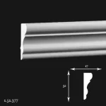 Brau Poliuretan Gaudi 1.51.377 52x17x2000 mm