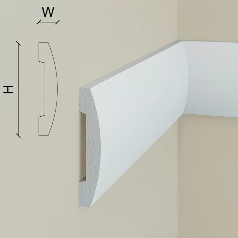 Brau de perete Polimer rigid Manavi B5 67x15x2000 mm - imagine 3