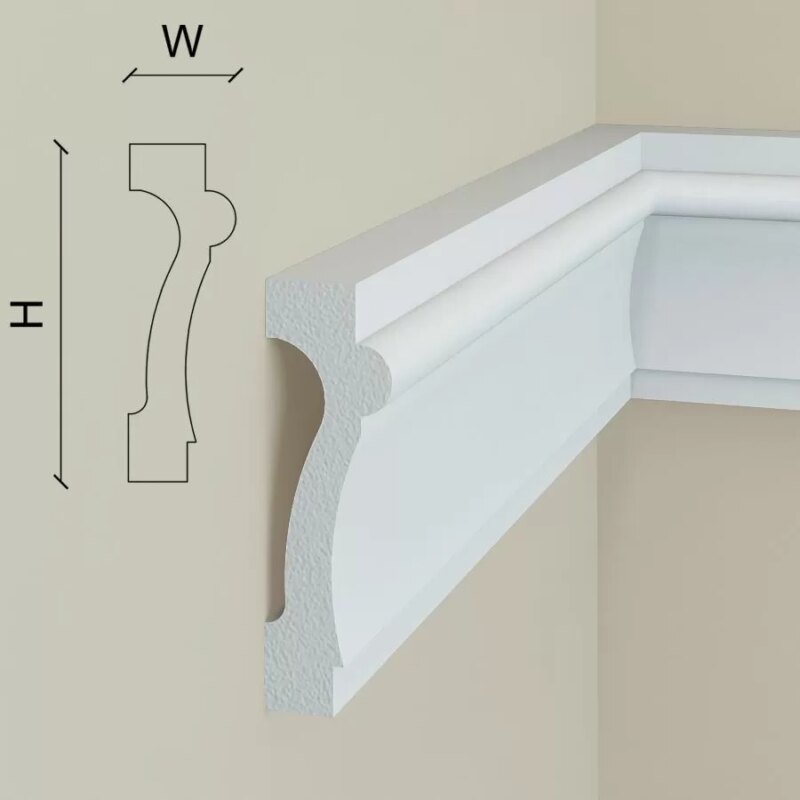 Brau de perete Polimer rigid Manavi B6 73x22x2000 mm - imagine 3