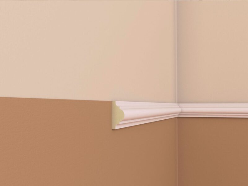 Brau decorativ din poliuretan, BR01, 20x40x2000 mm