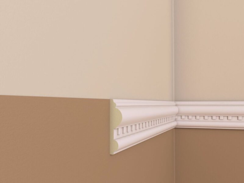 Brau decorativ din poliuretan BR07 80x2000x20 mm