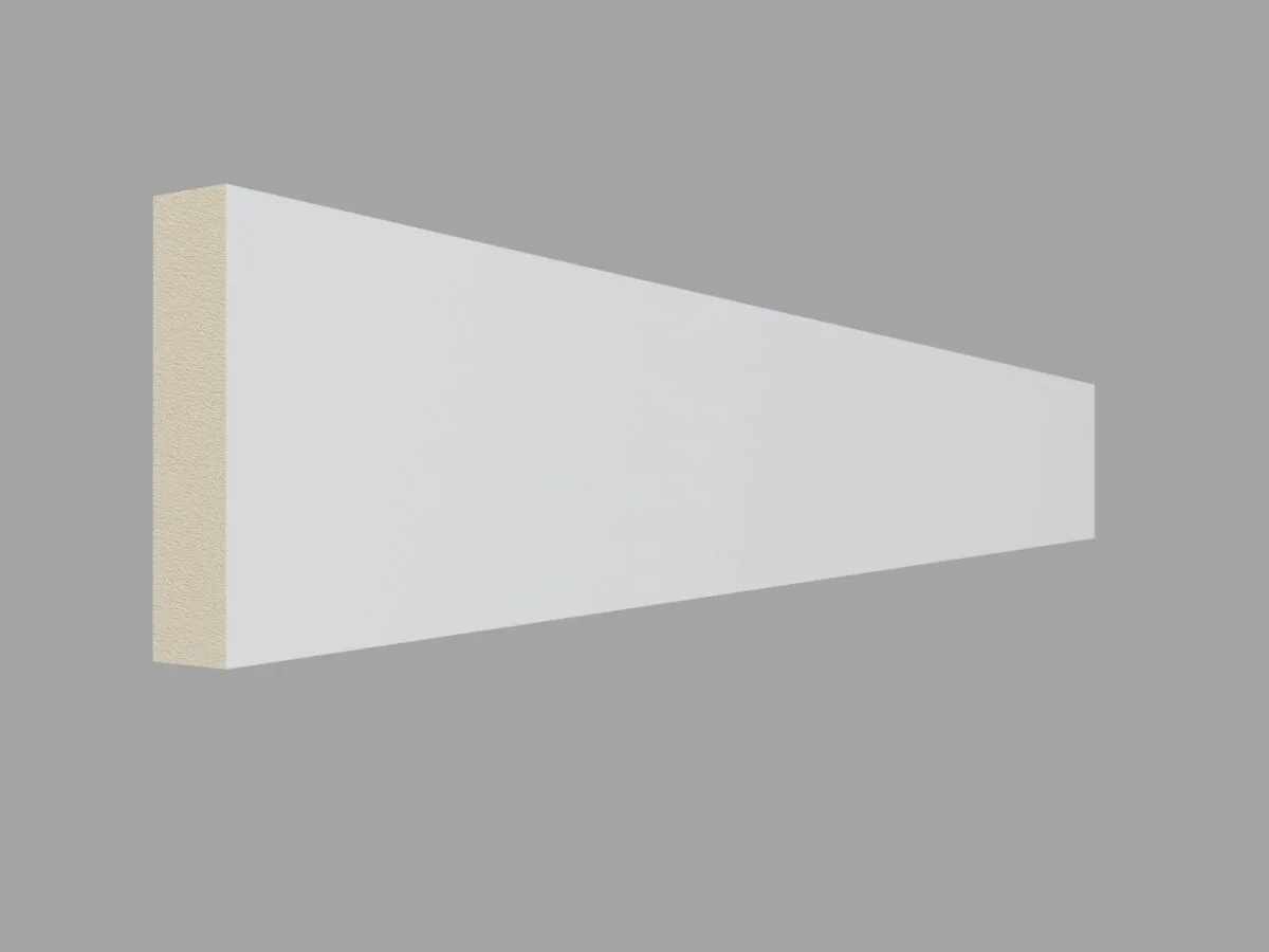 Brau poliuretan BR14 M 16x70x2000 mm, alb, decorativ, material dur