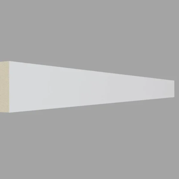 Brau decorativ din poliuretan alb, 12x40x2000 mm, BR14