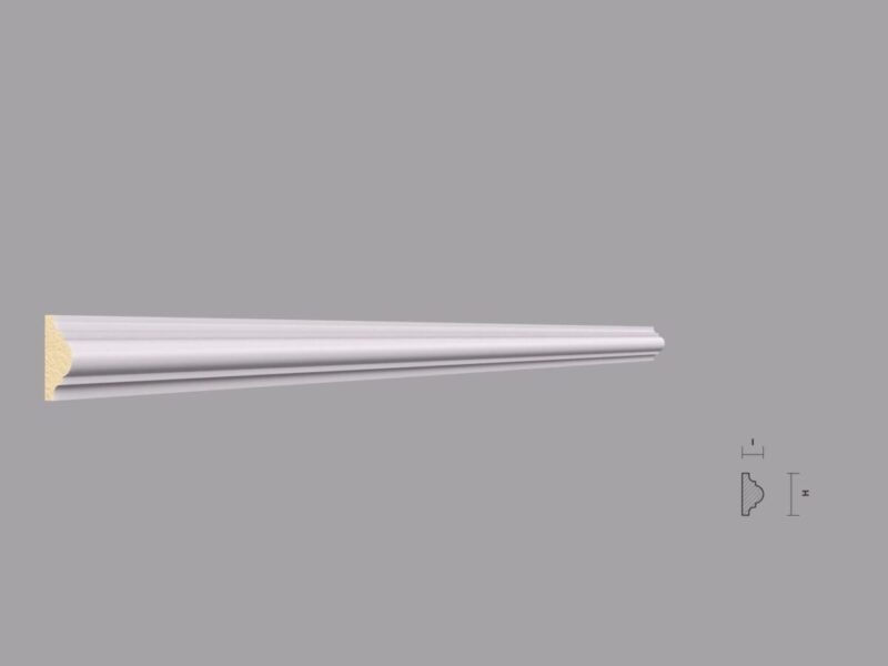 Brau decorativ din poliuretan BR8 25x2000x13 mm - imagine 4