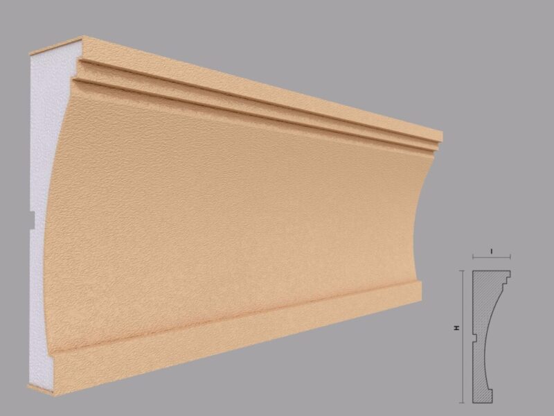 Brau decorativ fatada FP304 51x180x2000 mm - imagine 2