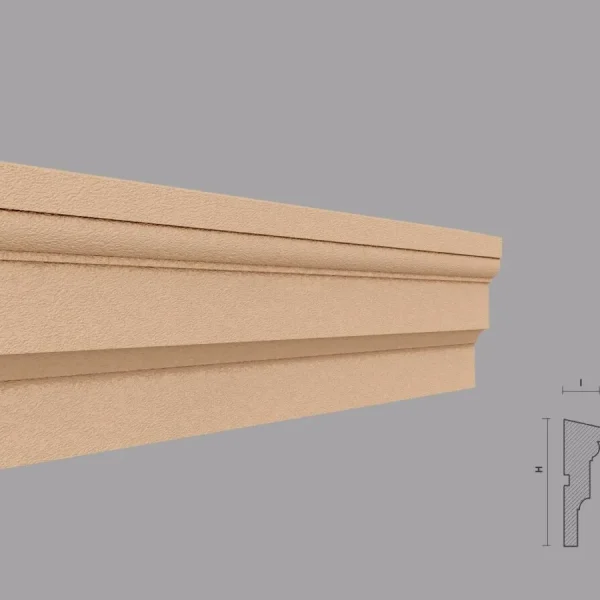 Brâu decorativ fatada polistiren, bej, Colonial Light BR137, 14 mp