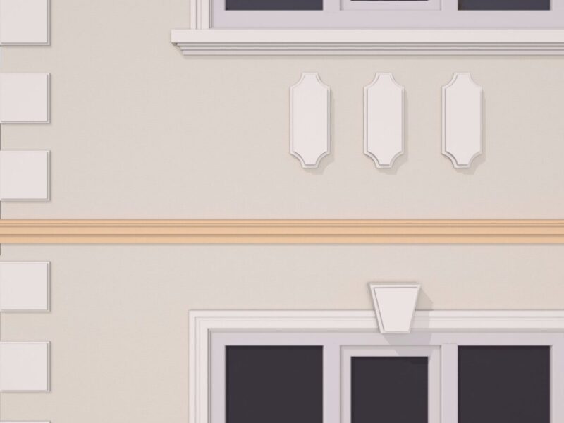 Brâu decorativ fatada polistiren, bej, Colonial Light BR137, 14 mp