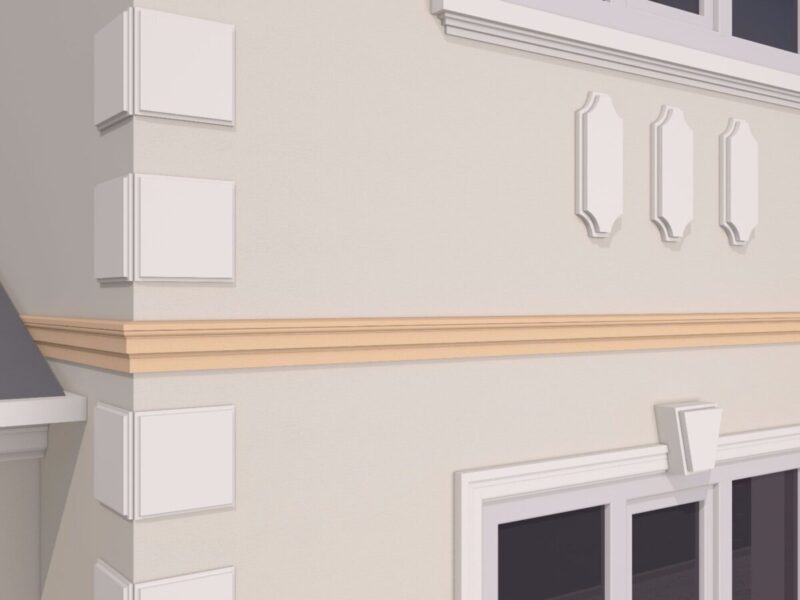 Brâu decorativ fatada polistiren, bej, Colonial Light BR137, 14 mp