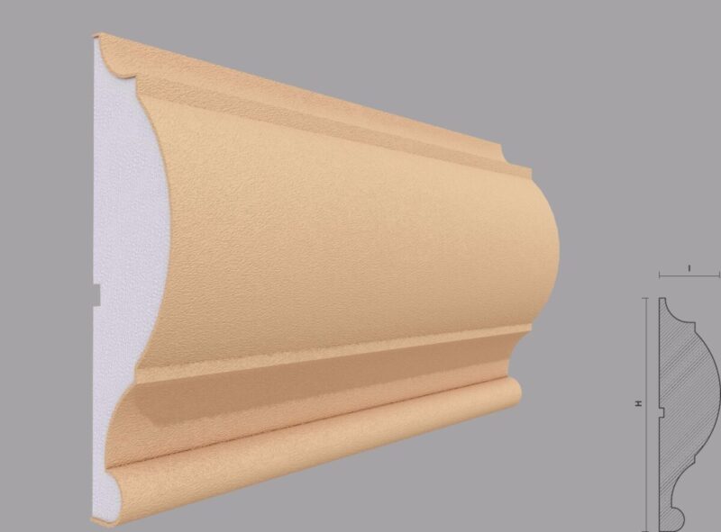 Brau decorativ fatada FP310 70x250x2000 mm - imagine 2