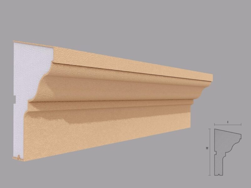 Brau decorativ fatada FP311 80x140x2000 mm - imagine 2