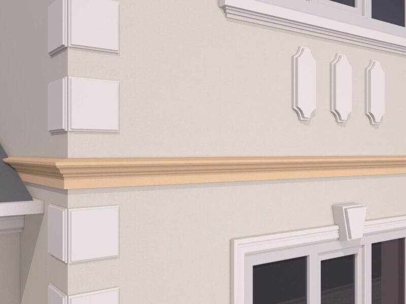 Brau decorativ fatada FP311 80x140x2000 mm - imagine 4