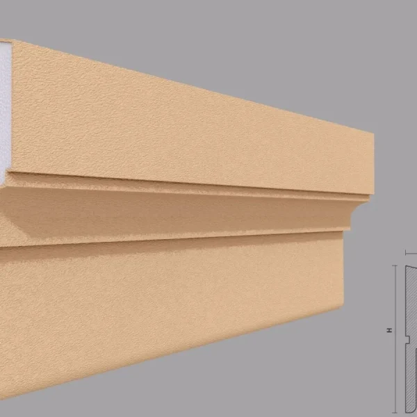 Brau decorativ fatada, 50x200x2000 mm, FP313, Fabrica de Profile