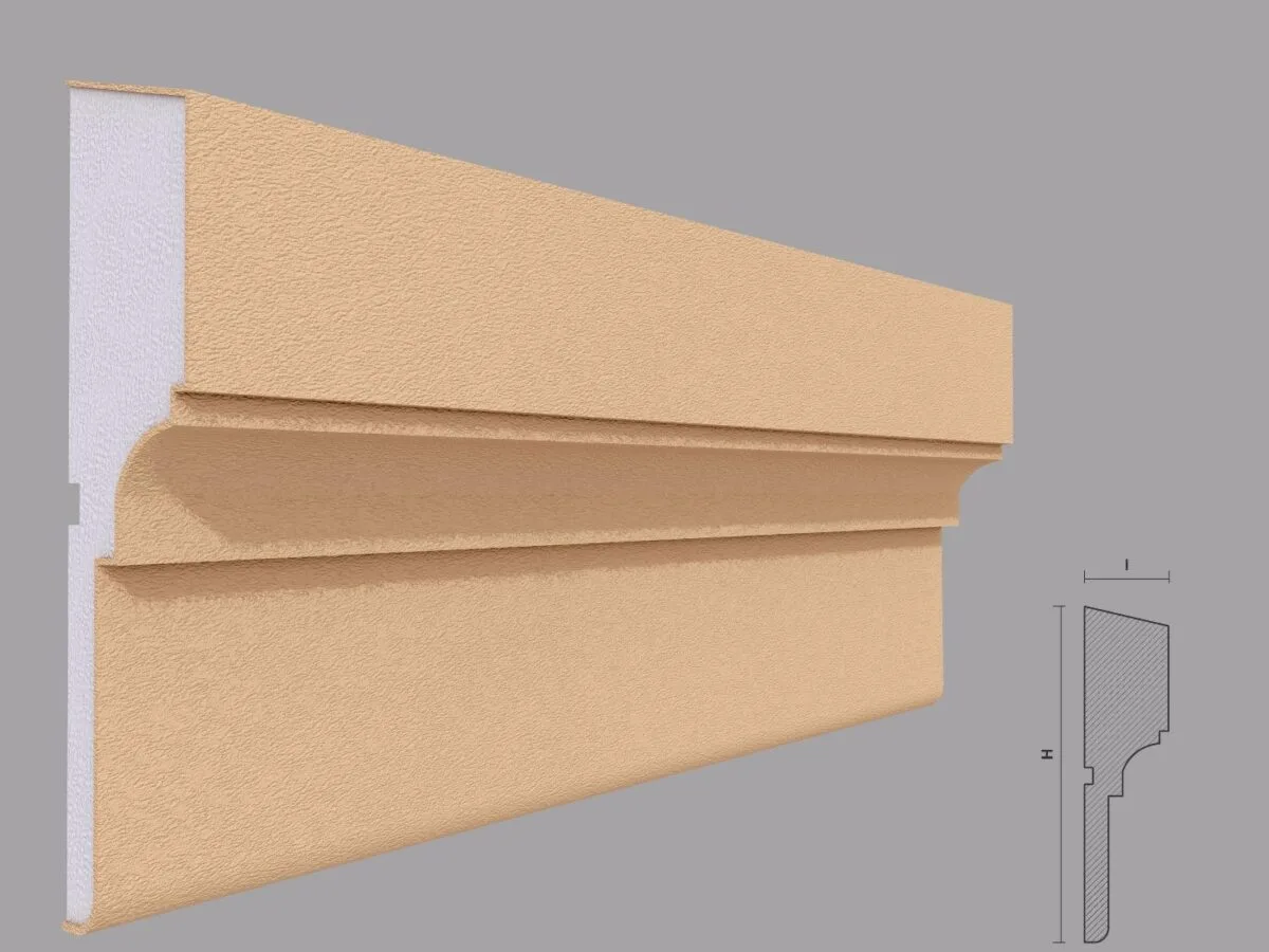 Brau decorativ fatada, 50x200x2000 mm, FP313, Fabrica de Profile