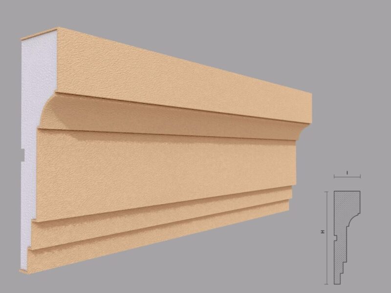 Brau decorativ fatada FP316 50x178x2000 mm - imagine 2