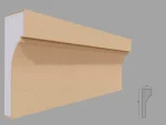Brau decorativ fatada, polistiren expandat, 60x180x2000 mm, FP317