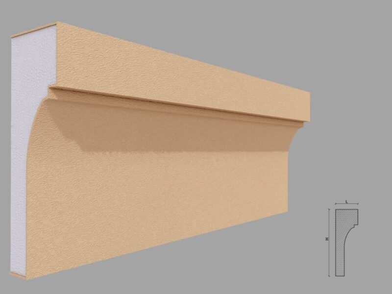 Brau decorativ fatada, polistiren expandat, 60x180x2000 mm, FP317