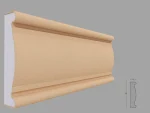 Brau decorativ fatada exterior, polistiren, 40x180x2000 mm, FP319