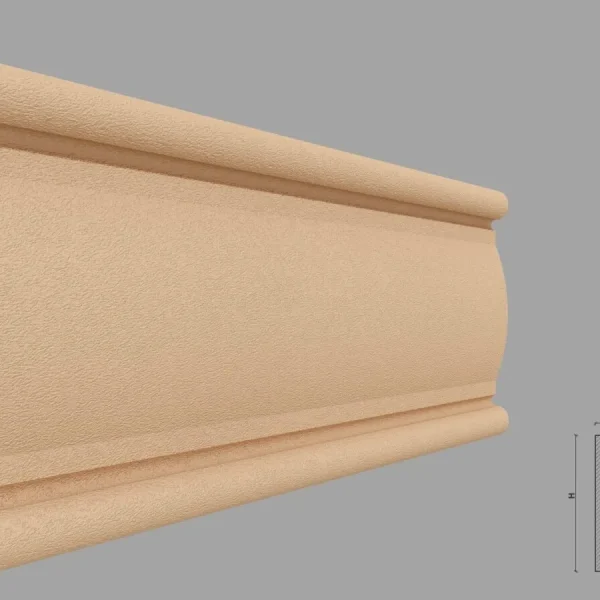 Brau decorativ fatada exterior, polistiren, 40x180x2000 mm, FP319