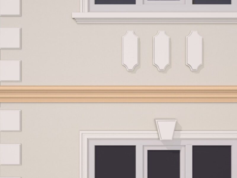 Brau decorativ fatada FP322 66x200x2000 mm - imagine 3