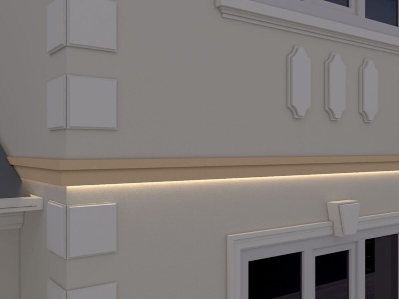 Brau decorativ fatada FP325 50x150x2000 mm - imagine 2
